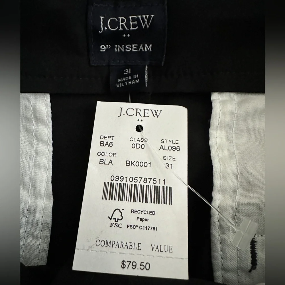 J. Crew | 9” Tech Short